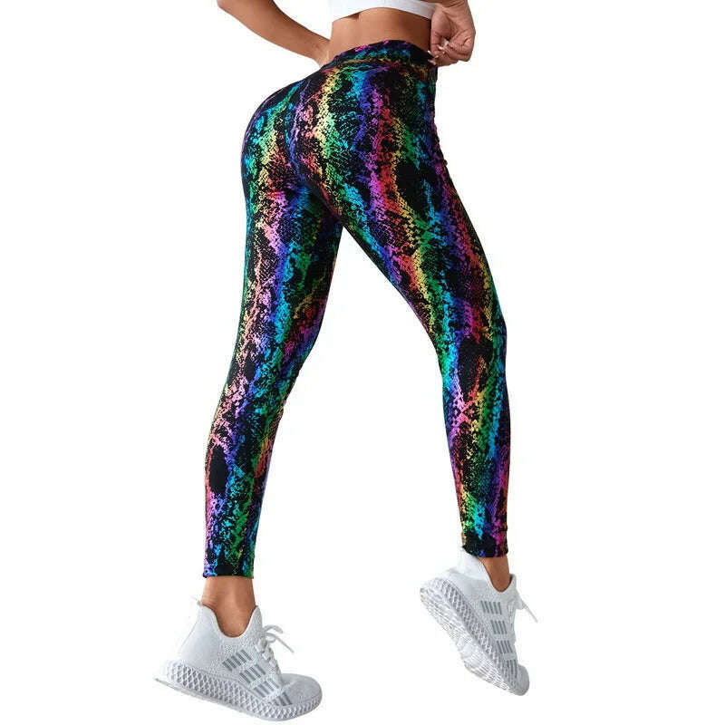 KIMLUD, Print Seamless Leggings Women Soft Workout Tights Fitness Outfits Yoga Pants High Waisted Gym Wear Lycra Spandex Leggings, Style 1--Color 3 / S, KIMLUD APPAREL - Womens Clothes