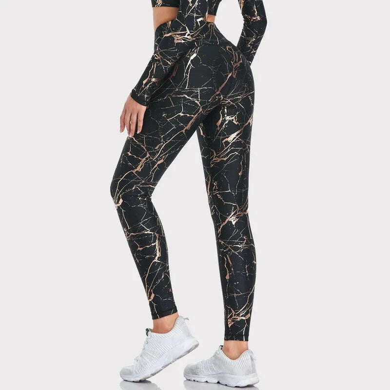 KIMLUD, Print Seamless Leggings Women Soft Workout Tights Fitness Outfits Yoga Pants High Waisted Gym Wear Lycra Spandex Leggings, KIMLUD Womens Clothes