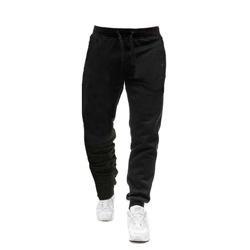 KIMLUD, Mens Tracksuits Sweatshirt + Sweatpants Sportswear Zipper Hoodies Casual Male Clothing Large Size, Pants / Asia M(EU S), KIMLUD APPAREL - Womens Clothes