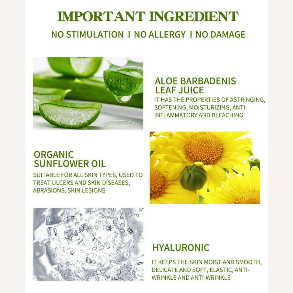 Vitamin B5 Face Serum Smooth Moisturizing Repair Dry Skin Aloe Soothe Pores Shrink Firming Hydrating Oil Control Facial Essence - KIMLUD