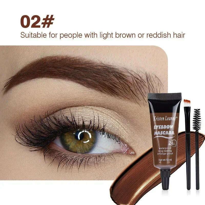 KIMLUD, Professional Eyebrow Enhancers Cream Women Natural Liquid Dyeing Eyebrow Set Brow Tattoo Pigments Lasting Waterproof Eyebrow Gel, KIMLUD Womens Clothes