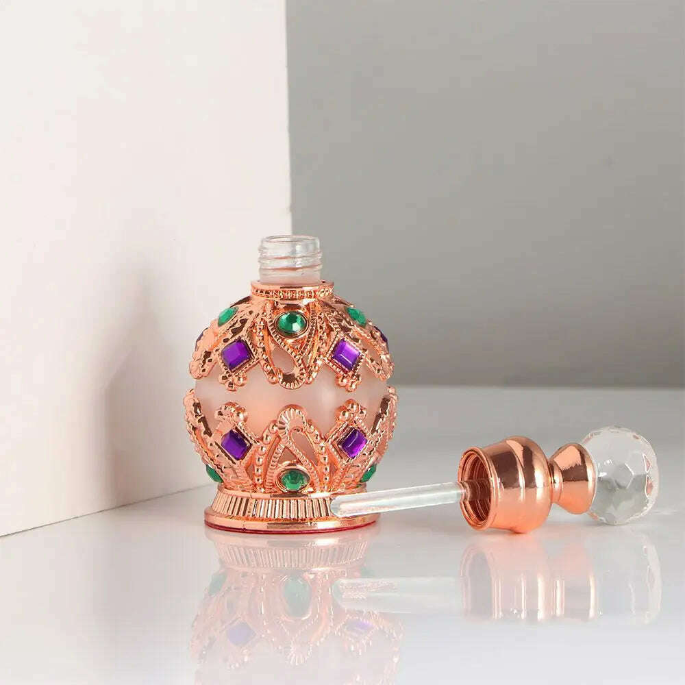 KIMLUD, Professional Middle East Style Weeding Decoration Arab Style Empty Bottle Perfume Container Refillable Bottles Perfume Bottle, KIMLUD Womens Clothes