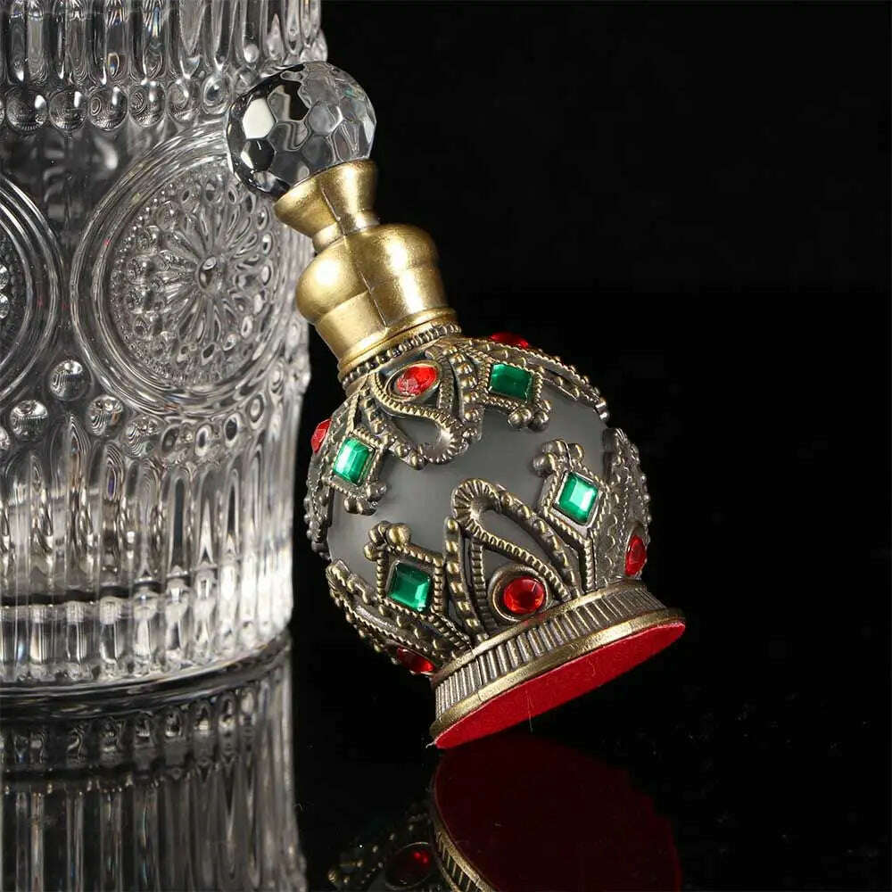 KIMLUD, Professional Middle East Style Weeding Decoration Arab Style Empty Bottle Perfume Container Refillable Bottles Perfume Bottle, KIMLUD Womens Clothes
