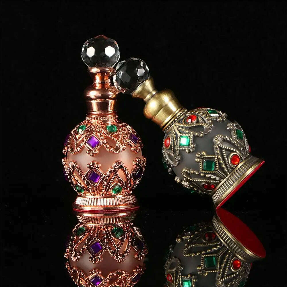 KIMLUD, Professional Middle East Style Weeding Decoration Arab Style Empty Bottle Perfume Container Refillable Bottles Perfume Bottle, KIMLUD Womens Clothes