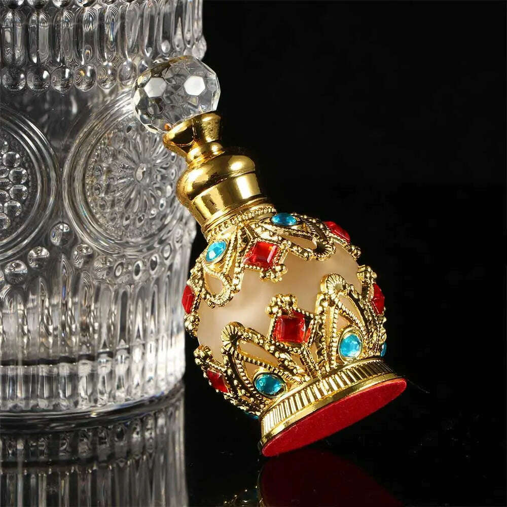 KIMLUD, Professional Middle East Style Weeding Decoration Arab Style Empty Bottle Perfume Container Refillable Bottles Perfume Bottle, KIMLUD Womens Clothes