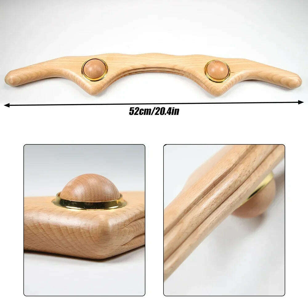 KIMLUD, Professional Wood Therapy Massage Tools, Maderoterapia Kit for Anticellulite, Gua Sha Tools for Body Shaping, Muscle Pain Relief, Type 1, KIMLUD APPAREL - Womens Clothes