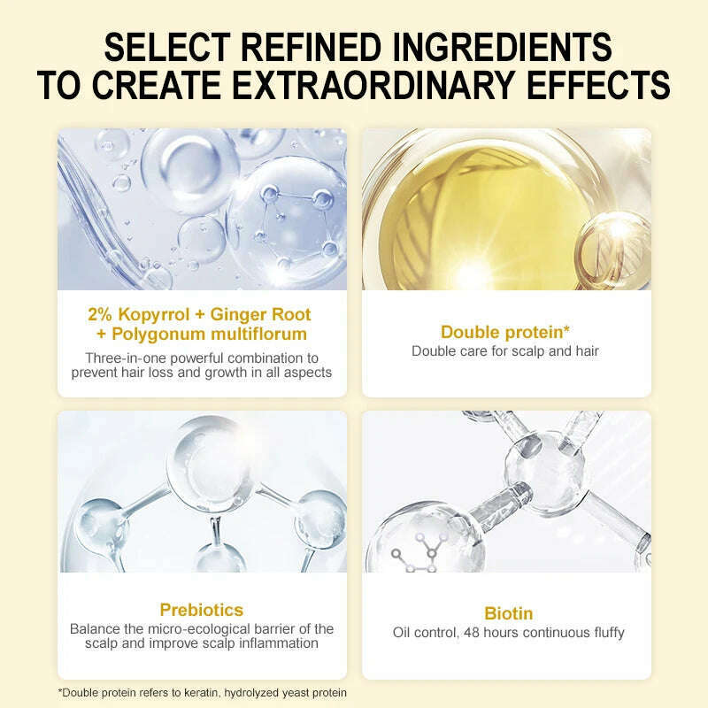 KIMLUD, PURC Ginger Hair Serum for Men Women Scalp Treatment Repair Damaged Dry Moisturizing Hair Care Products 50ml, KIMLUD Womens Clothes