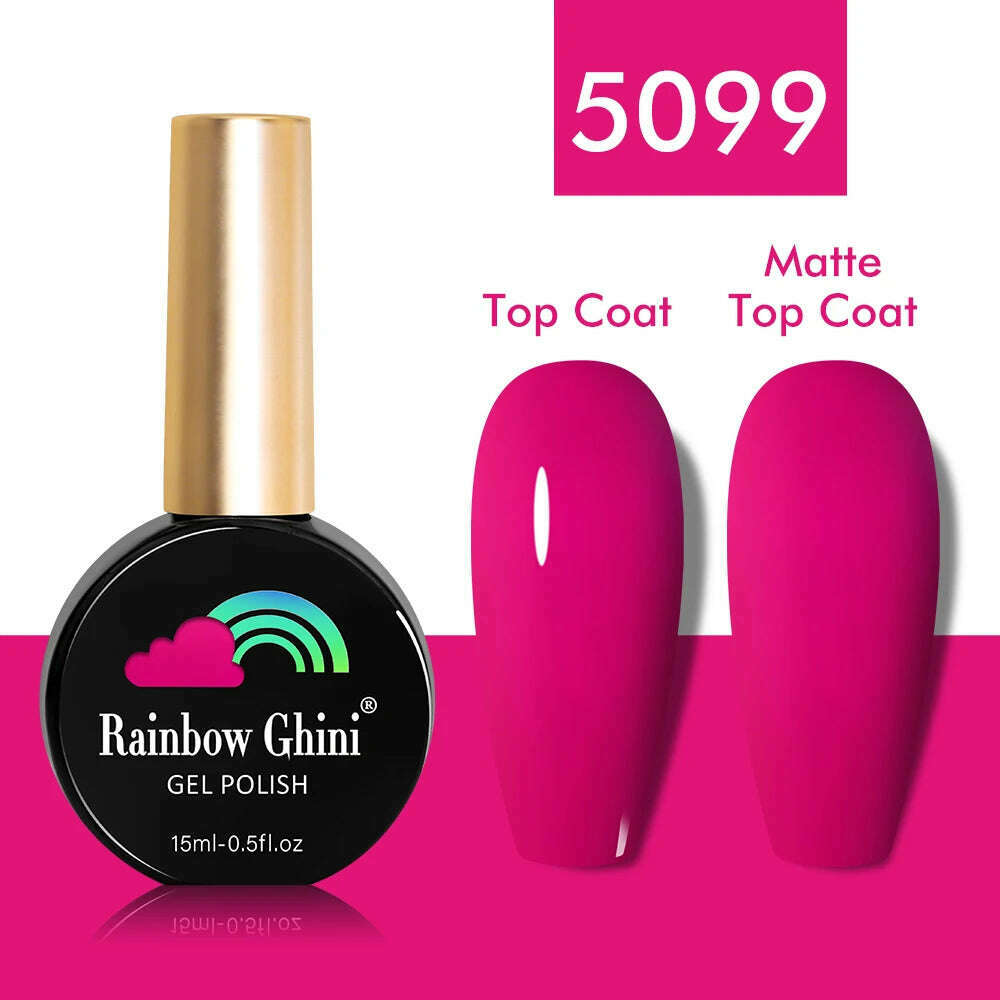 KIMLUD, Rainbow Ghini 15ml Glitter Dark Red Gel Nail Polish Semi-Permanent Varnish UV Pale Red Nail Gel Art Supplies for Professionals, 5099, KIMLUD APPAREL - Womens Clothes