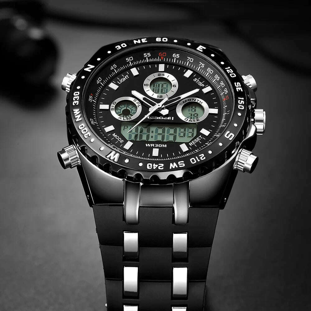 KIMLUD, Readeel Top Brand Sport Quartz Wrist Watch Men Military Waterproof Watches LED Digital Watches Men Quartz Wristwatch Clock Male, KIMLUD Womens Clothes