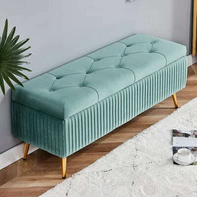 KIMLUD, Rectangle Storage Stool Fannel Shoes Bench Multi-function Living Room Sofa Chair Rectangular Bed End Stools Ottoman, 80x40x45cm 4, KIMLUD APPAREL - Womens Clothes