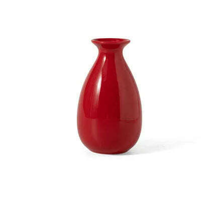 Red Decor Vase Creativity Desktop Ceramic Vase for Home Living Room Office Chinese Traditional Wedding Decoration Souvenir Gift - KIMLUD