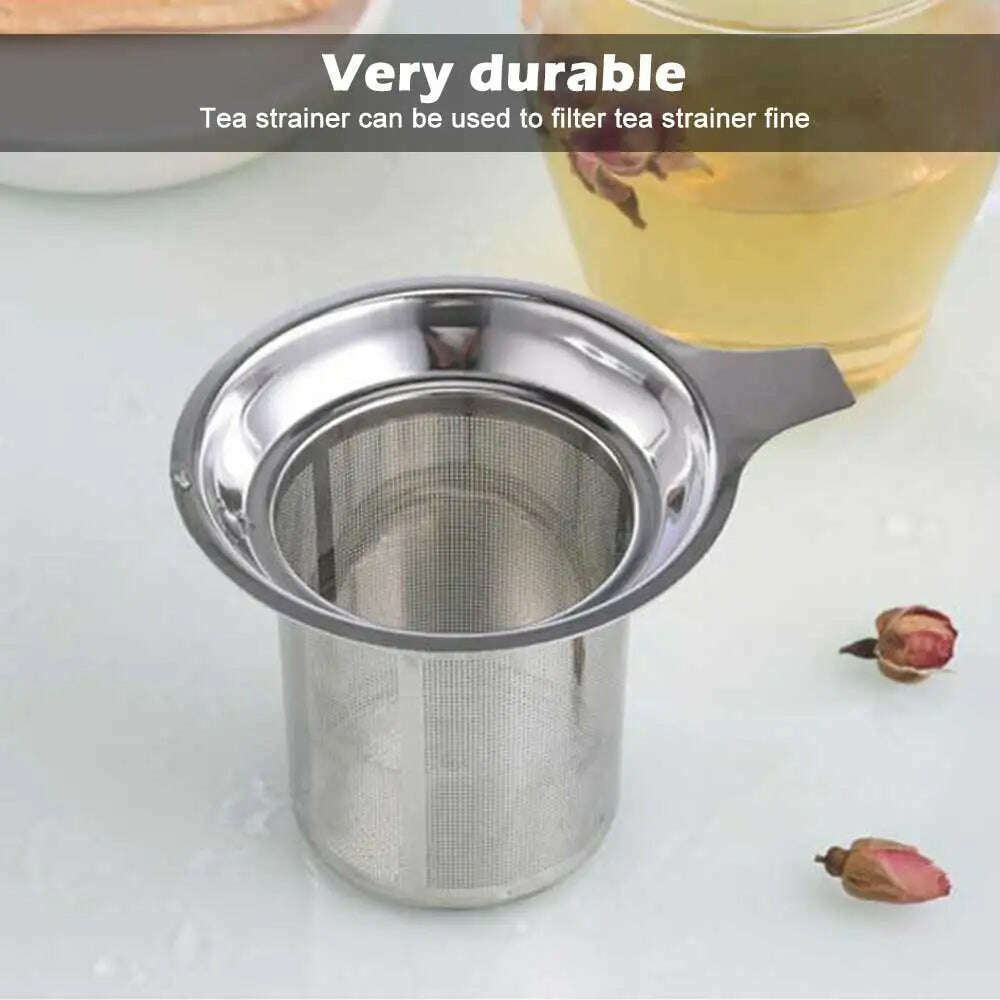 Reusable Stainless Steel Coffee Filter Paperless Coffee Maker Strainer Double Fine Mesh Basket for Loose Tea Ground Coffee - KIMLUD