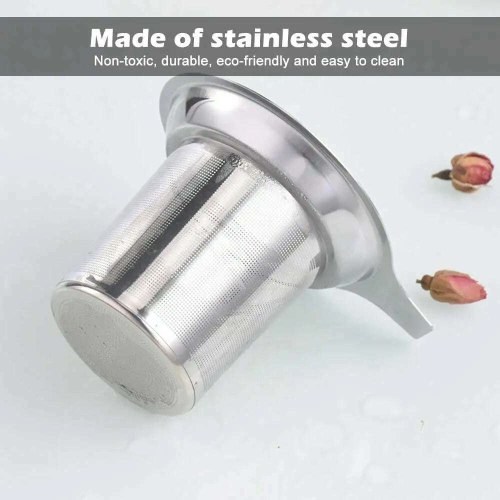 Reusable Stainless Steel Coffee Filter Paperless Coffee Maker Strainer Double Fine Mesh Basket for Loose Tea Ground Coffee - KIMLUD