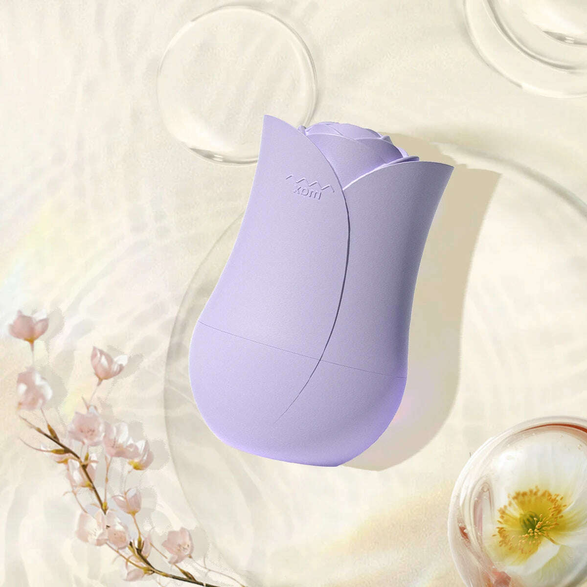 Rose Shape Portable Ice Roller for Face Reusable Ice Face Massager for Eliminate Facial Puffiness In The Morning Easy To Use - KIMLUD