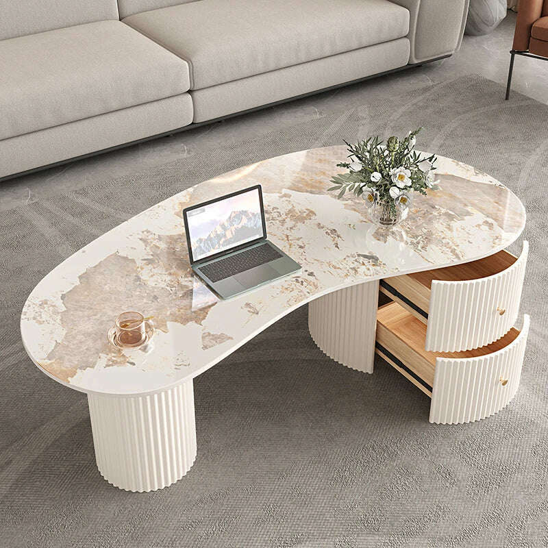 KIMLUD, Round Center Table Accent Living Room Headboards Modern Table Mesa Lateral Nightstands Nordic Mesa De Centro Bedroom Furniture, KIMLUD Womens Clothes