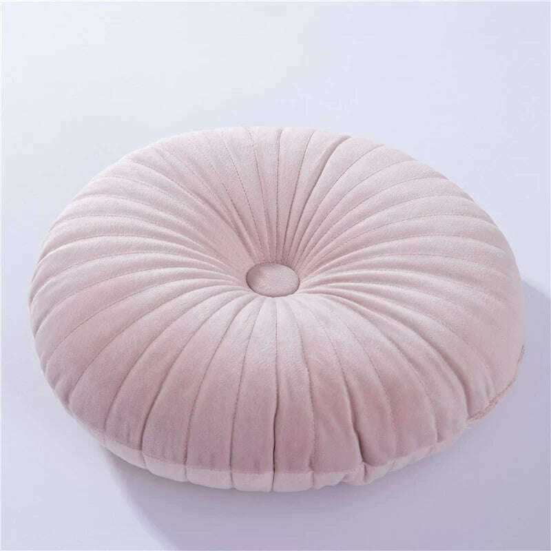 Round Pouf Throw Pillow Tatami Cushion Home Decorative Sofa Cushion Bed Chair Floor Coussin Soft Seat Pillow Pad 35x35cm - KIMLUD