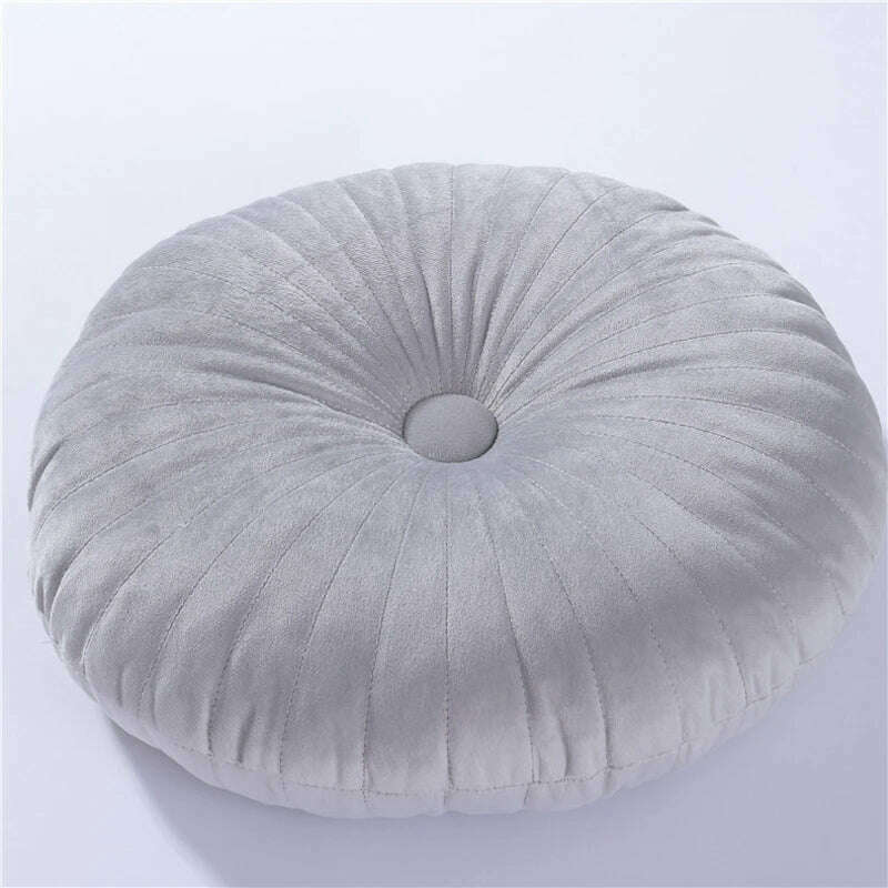 Round Pouf Throw Pillow Tatami Cushion Home Decorative Sofa Cushion Bed Chair Floor Coussin Soft Seat Pillow Pad 35x35cm - KIMLUD