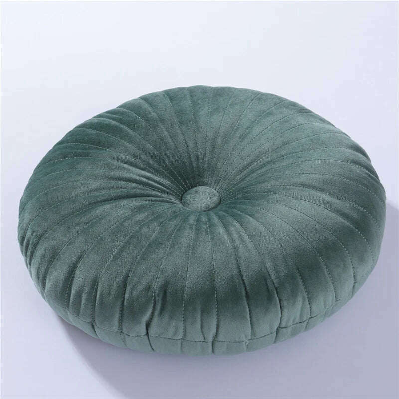 Round Pouf Throw Pillow Tatami Cushion Home Decorative Sofa Cushion Bed Chair Floor Coussin Soft Seat Pillow Pad 35x35cm - KIMLUD