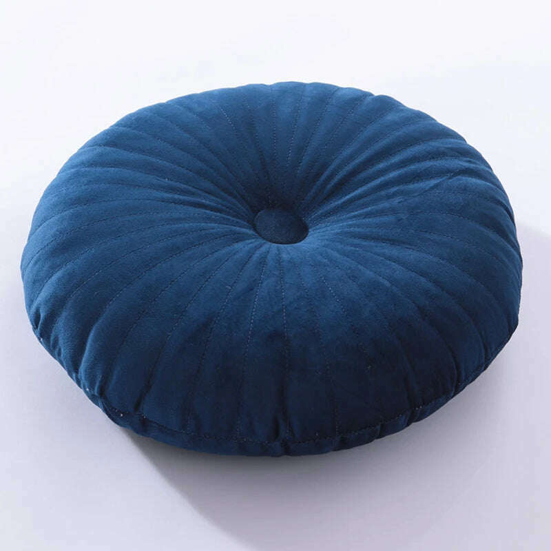 Round Pouf Throw Pillow Tatami Cushion Home Decorative Sofa Cushion Bed Chair Floor Coussin Soft Seat Pillow Pad 35x35cm - KIMLUD