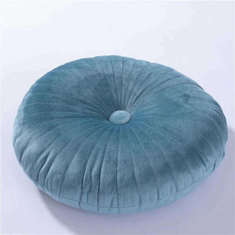 Round Pouf Throw Pillow Tatami Cushion Home Decorative Sofa Cushion Bed Chair Floor Coussin Soft Seat Pillow Pad 35x35cm - KIMLUD