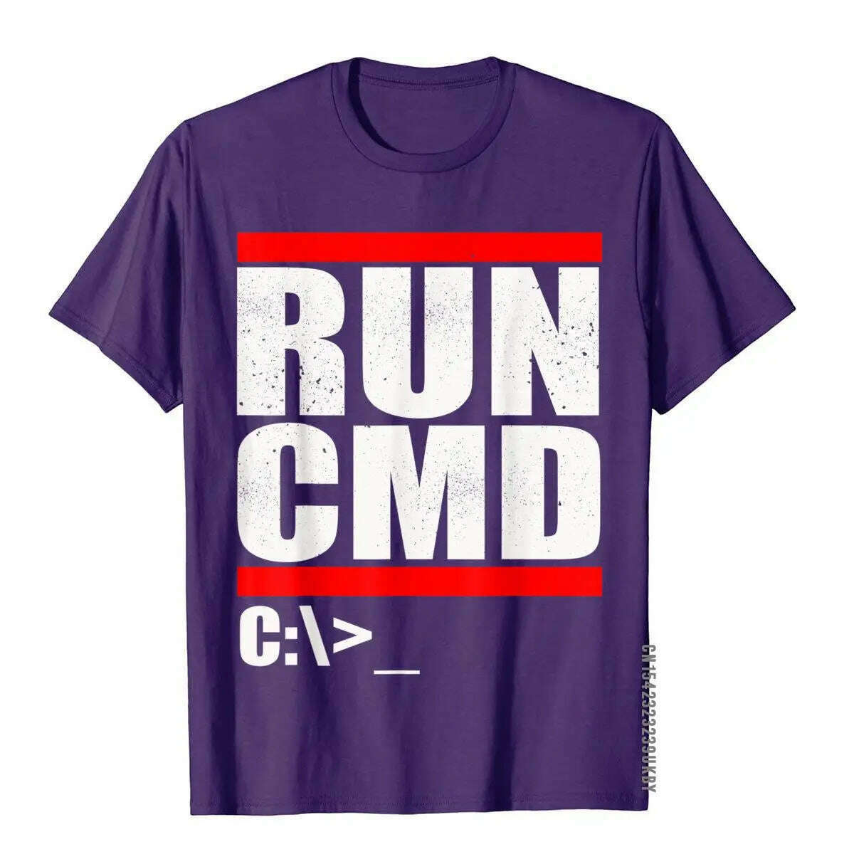 Run CMD T Shirt Computer Nerd T Shirt Camisa3D Style Tops & Tees New Arrival Cotton Men Top T-Shirts - KIMLUD
