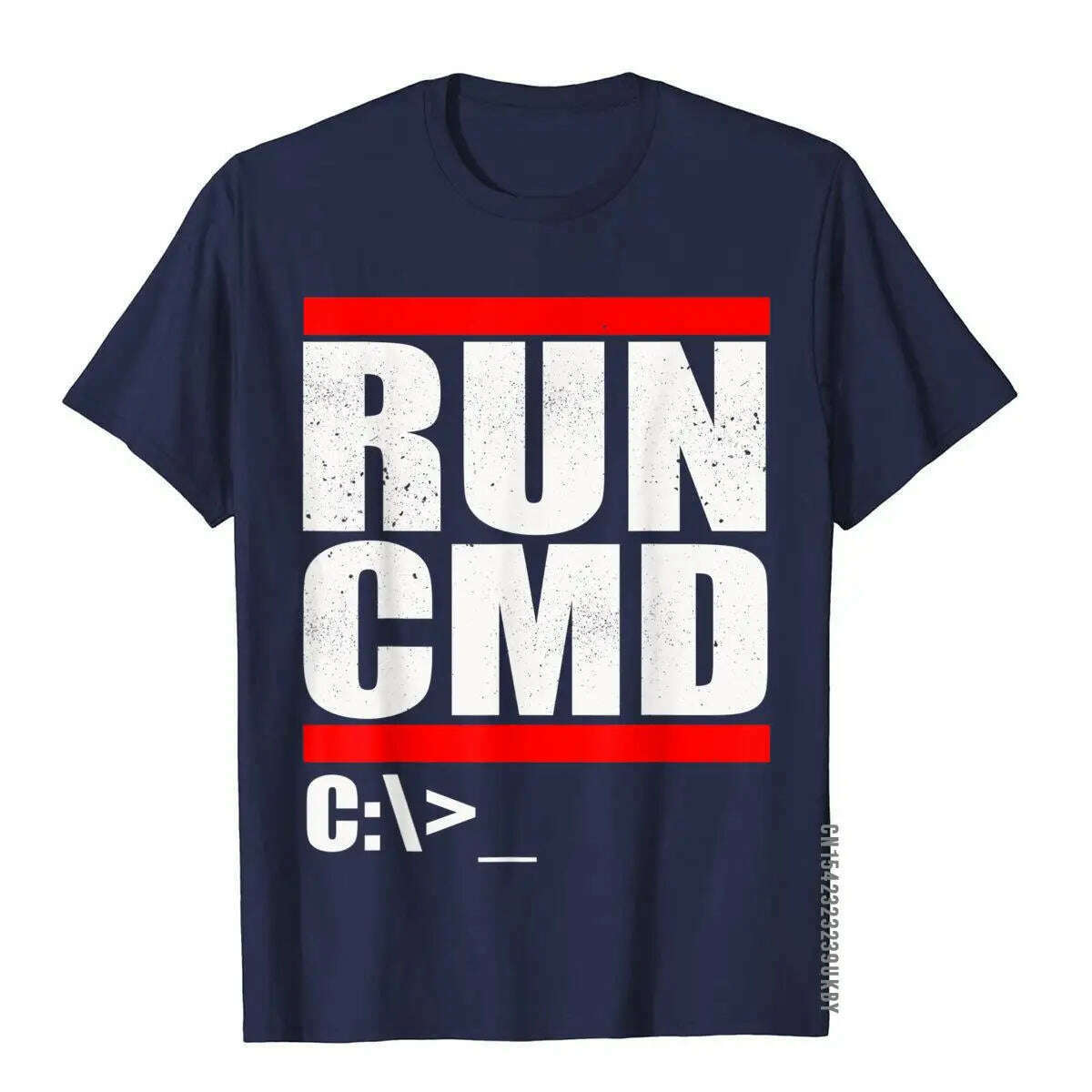 Run CMD T Shirt Computer Nerd T Shirt Camisa3D Style Tops & Tees New Arrival Cotton Men Top T-Shirts - KIMLUD