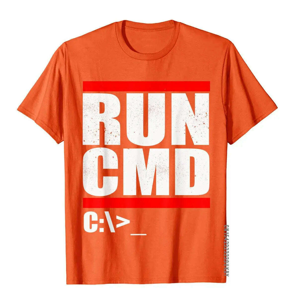 Run CMD T Shirt Computer Nerd T Shirt Camisa3D Style Tops & Tees New Arrival Cotton Men Top T-Shirts - KIMLUD