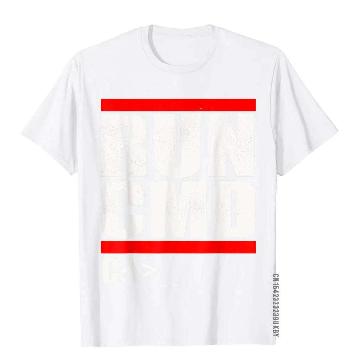 Run CMD T Shirt Computer Nerd T Shirt Camisa3D Style Tops & Tees New Arrival Cotton Men Top T-Shirts - KIMLUD
