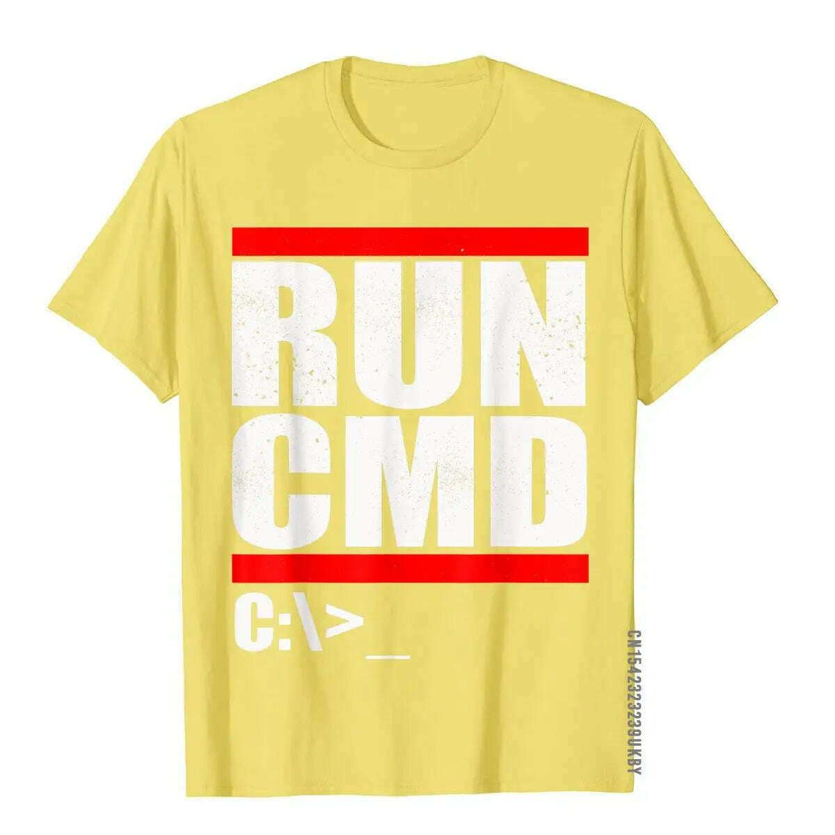 Run CMD T Shirt Computer Nerd T Shirt Camisa3D Style Tops & Tees New Arrival Cotton Men Top T-Shirts - KIMLUD