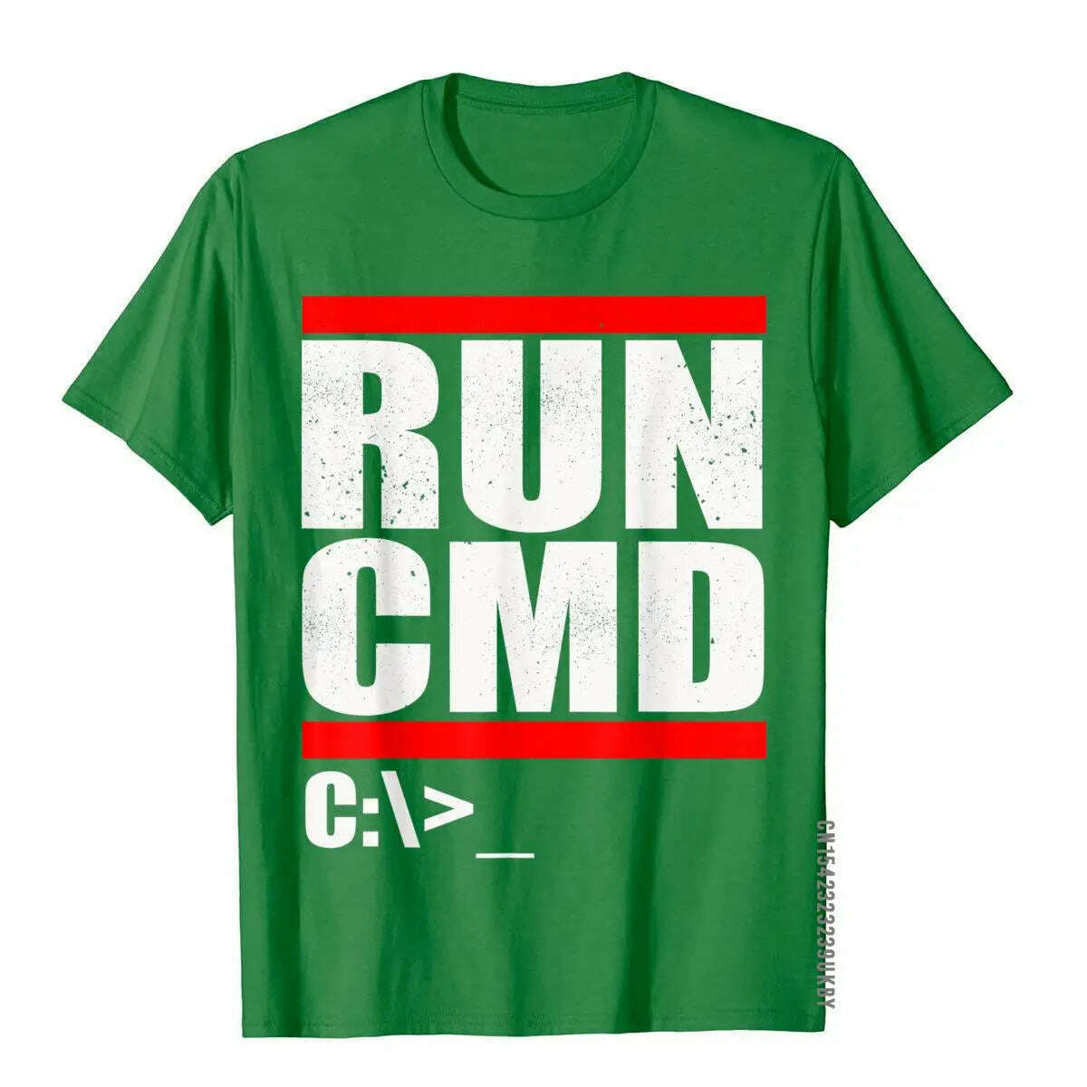 Run CMD T Shirt Computer Nerd T Shirt Camisa3D Style Tops & Tees New Arrival Cotton Men Top T-Shirts - KIMLUD