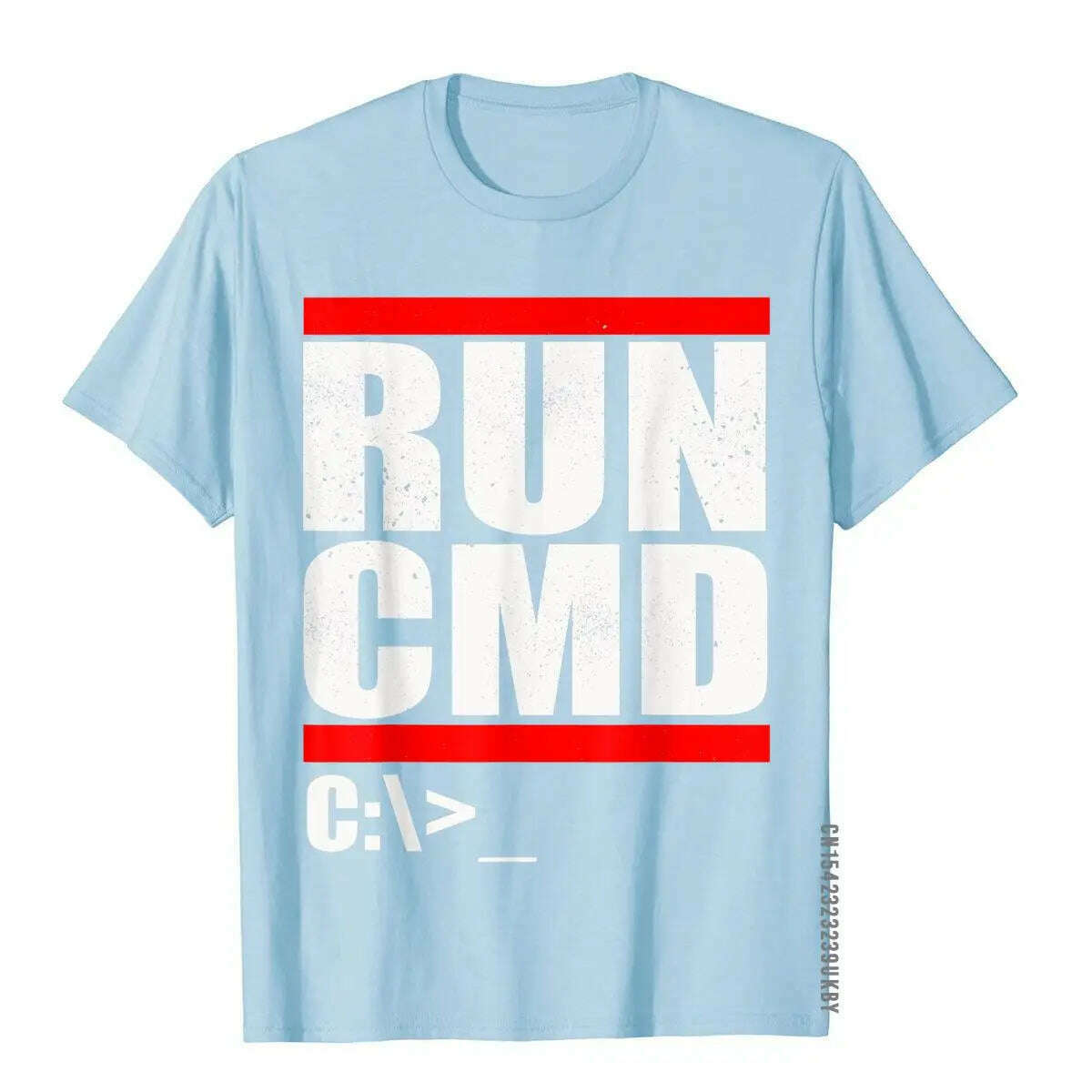 Run CMD T Shirt Computer Nerd T Shirt Camisa3D Style Tops & Tees New Arrival Cotton Men Top T-Shirts - KIMLUD