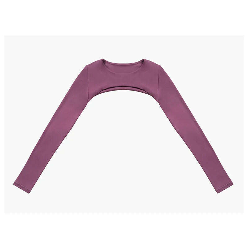 Running Shirt Fitness Tight Woman Work Out Clothing Shawl New Long Sleeve Yoga Tops Sexy Gym Sportswear Yoga Wear For Women - KIMLUD