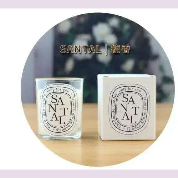 KIMLUD, Scented Candle Light Fragrance Gift Aromatic Candles Guest Candles Wedding Candles Candle, SANTAL 50G, KIMLUD APPAREL - Womens Clothes