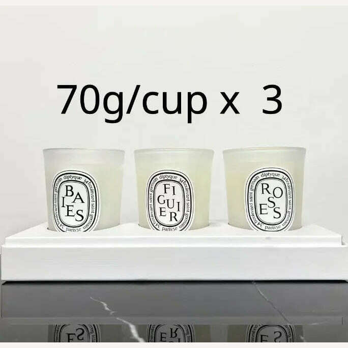 KIMLUD, Senior Romantic Scented Candles France Fragrance Mood Diffuser Fresh Light Home Fragrance Lasting Air Companion Aroma Gift, 70G 3pcs set, KIMLUD APPAREL - Womens Clothes