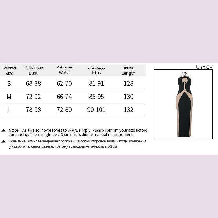 KIMLUD, Sexy See Through Bodycon Maxi Dresses Women Halter Black Mesh Patchwork Slim Long Dress Party Club Streetwear Vestidos, KIMLUD Womens Clothes