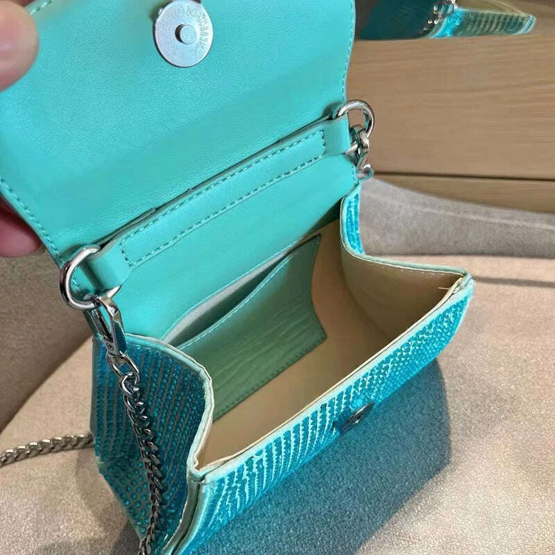 Shiny Rhinestone Evening Clutch Bags Women New Bow Crystal Clip Purse And Handbags Luxury Designer Wedding Party High Quality - KIMLUD