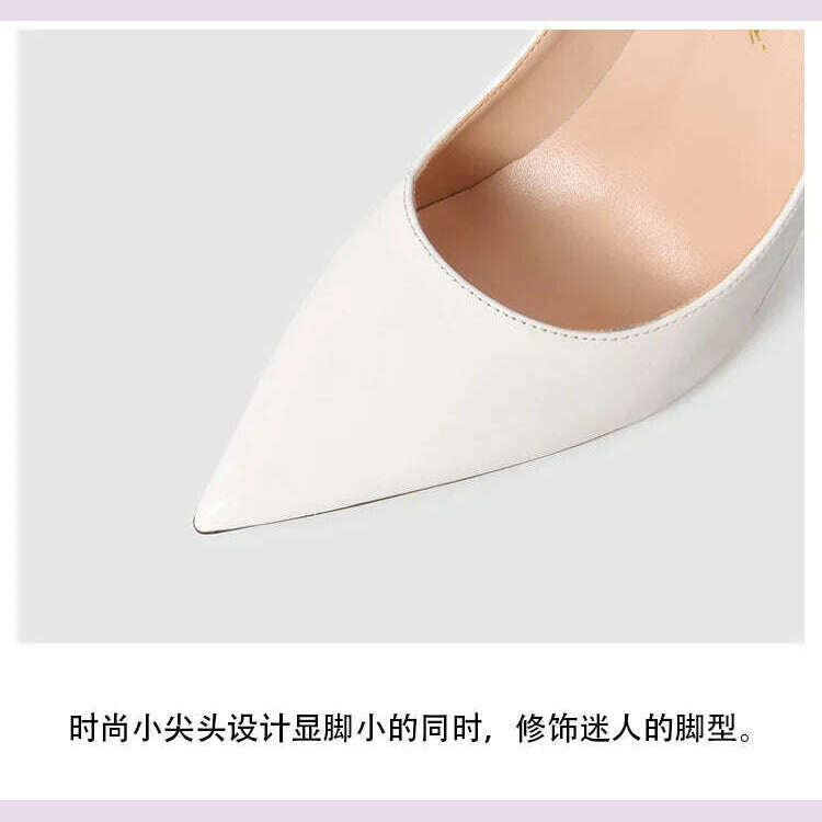 KIMLUD, Shoes Woman 2024 Trend Luxury Shoes For Women Brand Pumps Red Shiny Bottom Pointed Toe High Heels Party Elegant Ladies Shoe 2025, KIMLUD Womens Clothes