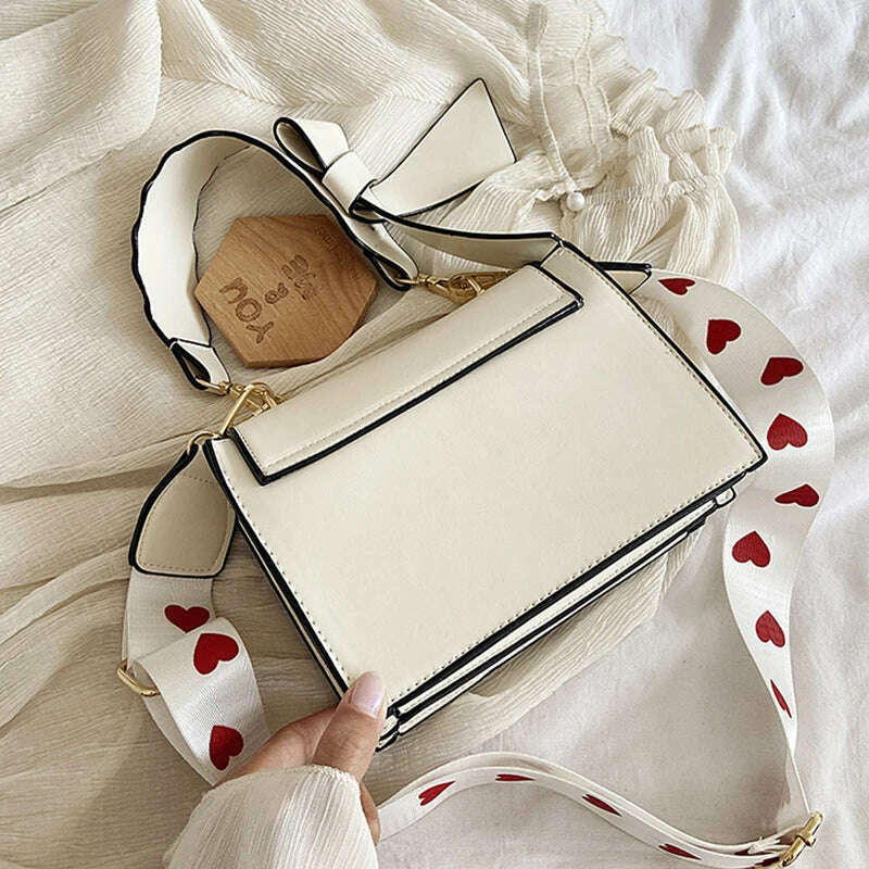 KIMLUD, Shoulder Bags Heart Handbags Fashion Designer Luxury Crossbody Bag for Women High Quality Casual Flap Female Cute Messenger Bags, KIMLUD Womens Clothes