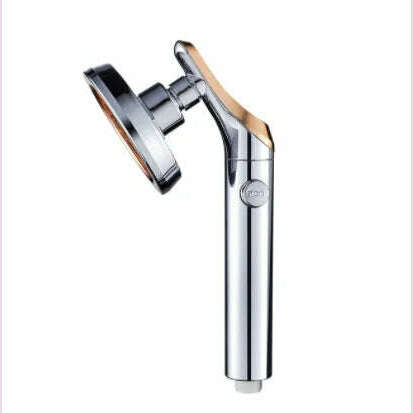 KIMLUD, Shower Head Bathroom Rotating High Pressure Water Saving Handheld Shower Head Adjustable Stop Button Water Rain Shower Heads, KIMLUD Womens Clothes