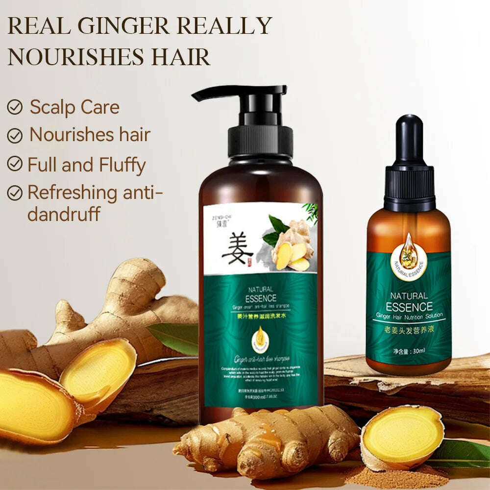 KIMLUD, Silky Softening Nutritional Liquid Hair Oil Ginger essence Natural Extract Smooth Mild Formula Anti itching Nourishing Clear, KIMLUD Womens Clothes