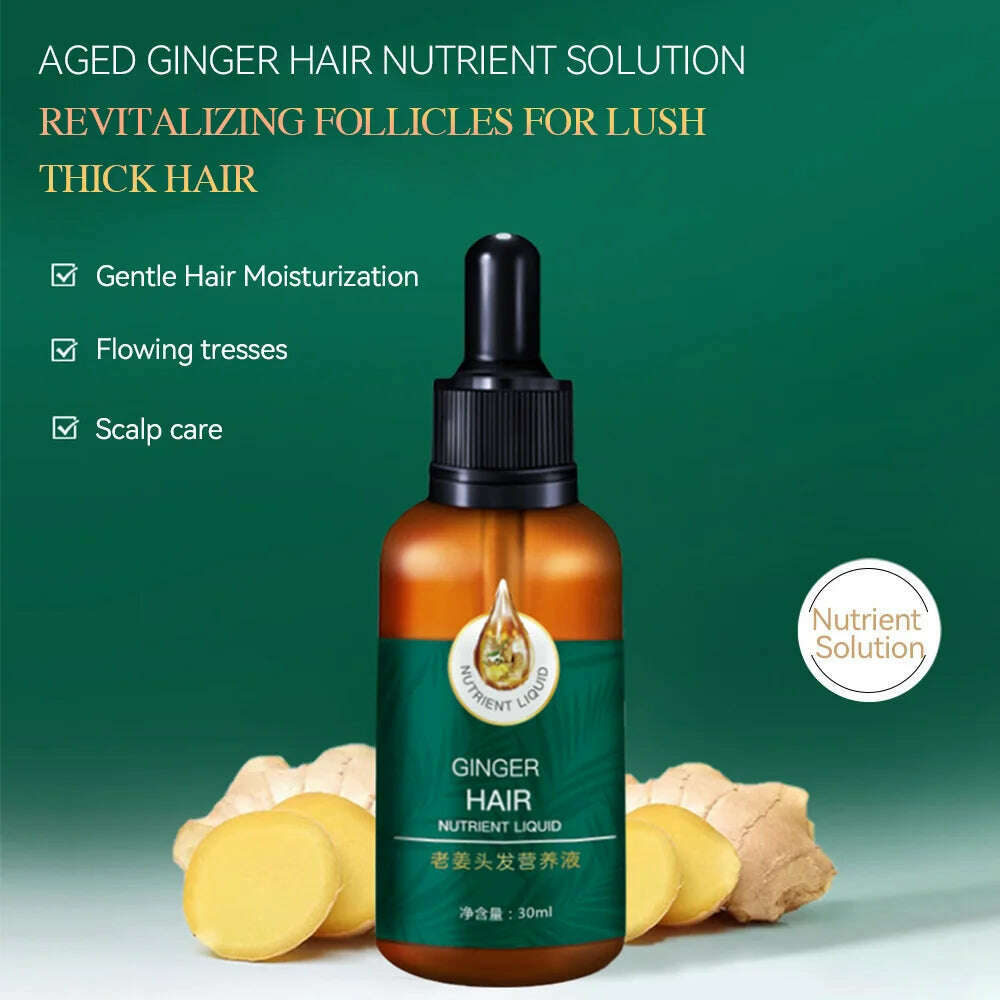 KIMLUD, Silky Softening Nutritional Liquid Hair Oil Ginger essence Natural Extract Smooth Mild Formula Anti itching Nourishing Clear, KIMLUD Womens Clothes