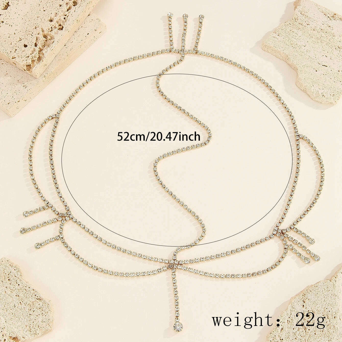 KIMLUD, Simple Rhinestone Hair Chain Band Accessories for Women Party Crystal Headpiece Bridal Forehead Jewelry Tiara Fringe Headdress, KIMLUD Womens Clothes