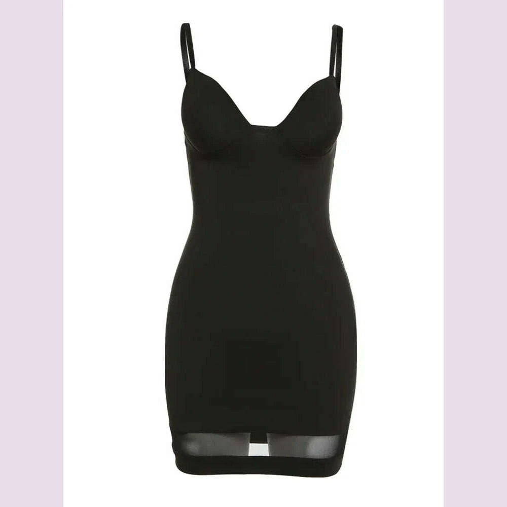 KIMLUD, Sisterlinda Sexy Backless Body-Shaping Dress Women Sleeveless Skinny Elastic Birthday Vacation Clubwear Sundress Female Outfits, KIMLUD Womens Clothes
