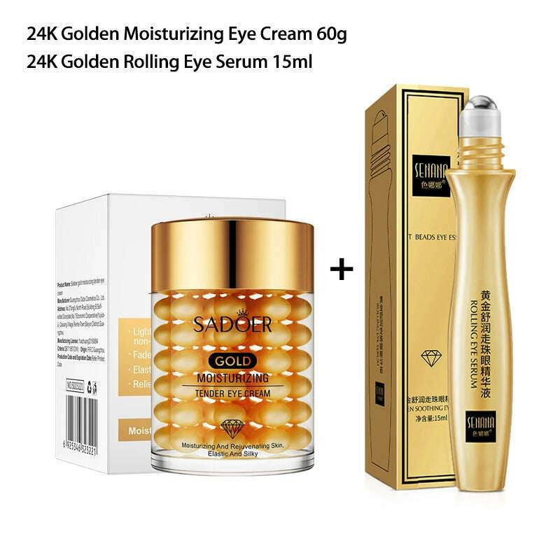 KIMLUD, Skincare Set Snail Cream Collagen Cream Anti Aging Whiten Skin Face Cream Fade Dark Eye Circles Remove Eye Bags Eye Serum, SET 3, KIMLUD APPAREL - Womens Clothes