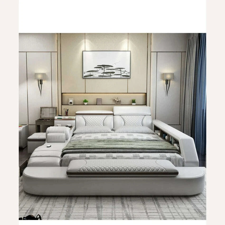 Smart bed frame camas bedroom furniture - KIMLUD