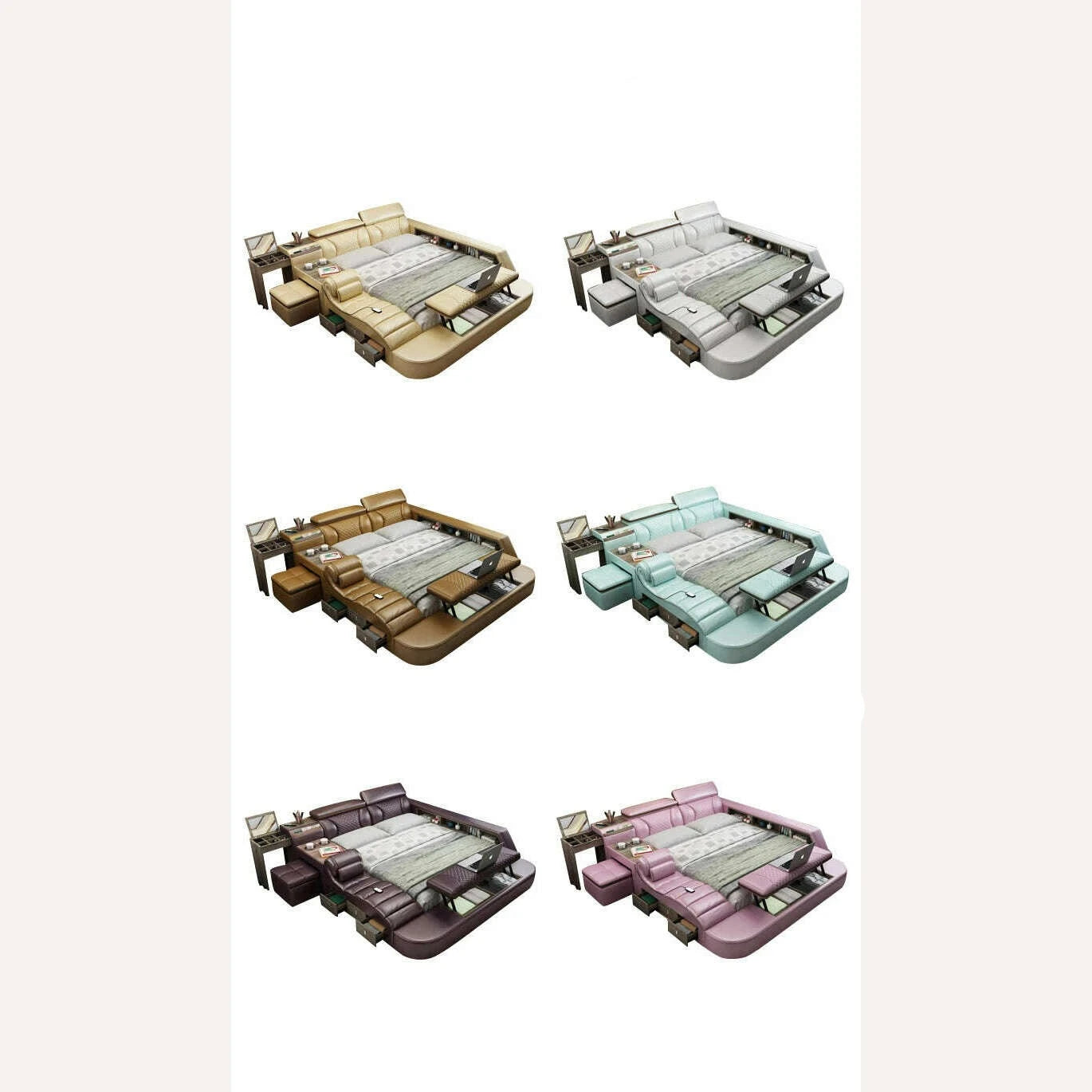 Smart bed frame camas bedroom furniture - KIMLUD