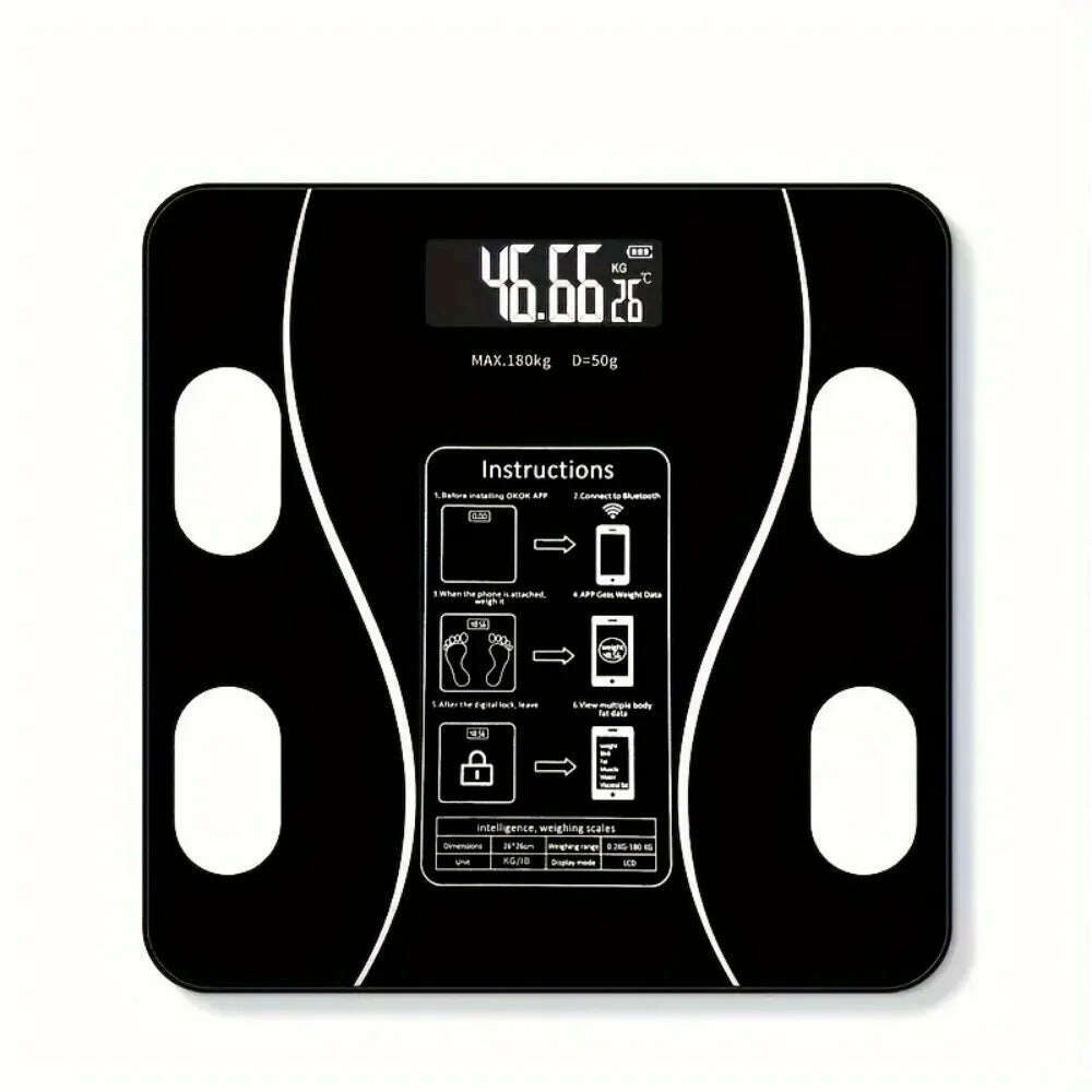 KIMLUD, Smart Body Fat Scale - Bluetooth BMI Analyzer with Wireless Digital Display - Comprehensive Health Insights for Your Bathroom, KIMLUD Womens Clothes
