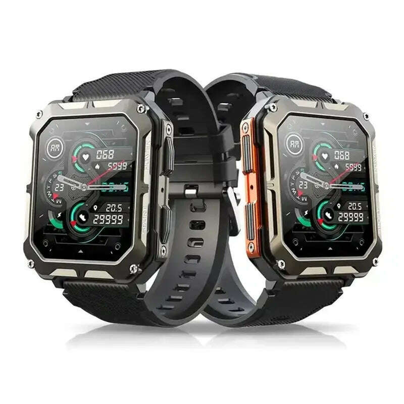 Smart Watch C20 PRO 1.83 Inch Men Music BT Call Outdoor Sports Fitness Tracker Heart Rate Blood Pressure Smartwatch - KIMLUD