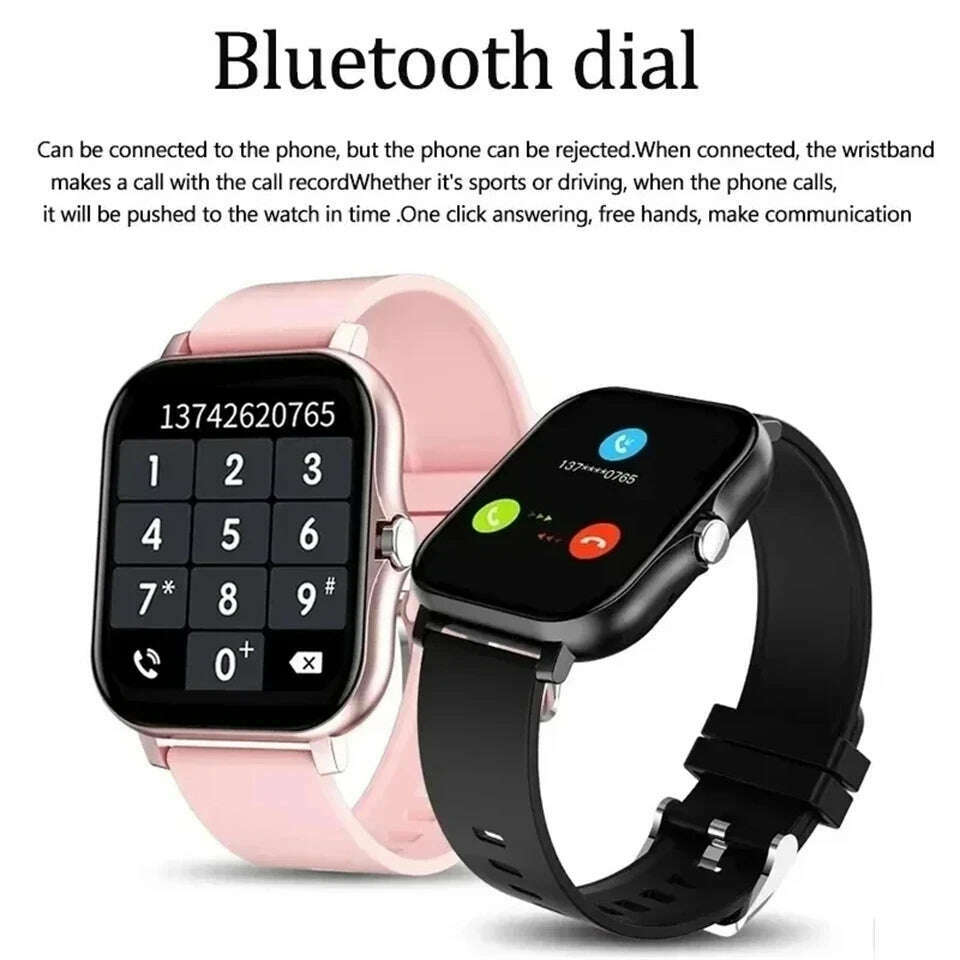 KIMLUD, Smart Watch For Men Women Gift For Xiaomi Full Touch Screen Sport Fitness Watches BT Call Digital Smartwatch Wristwatch 2024 New, KIMLUD Womens Clothes