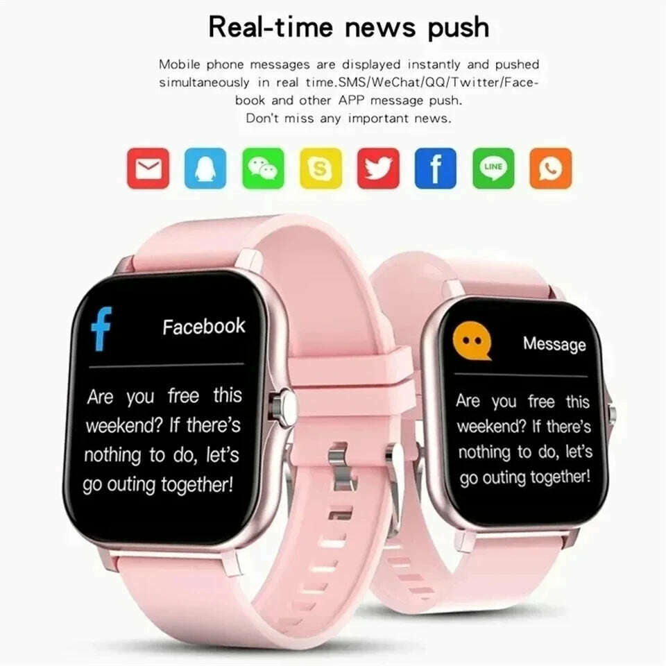 KIMLUD, Smart Watch For Men Women Gift For Xiaomi Full Touch Screen Sport Fitness Watches BT Call Digital Smartwatch Wristwatch 2024 New, KIMLUD Womens Clothes